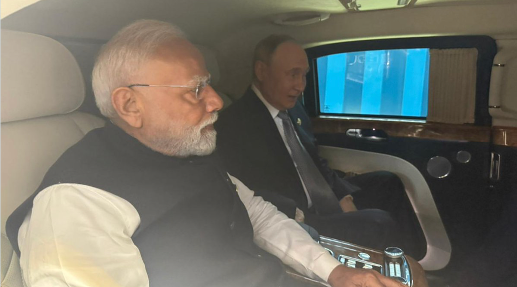 Prime Minister Narendra Modi With Russia's Vladimir Putin